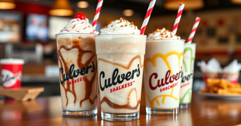 Culver’s Shakes Menu With Prices For 2026