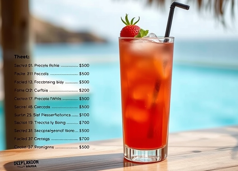 What are the calorie ranges for drinks on this menu?